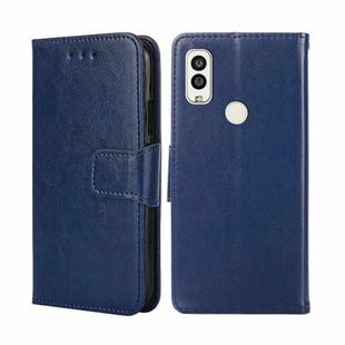 For Kyocera Android One S9/Digno Sanga Edition Crystal Texture Leather Phone Case(Royal Blue)