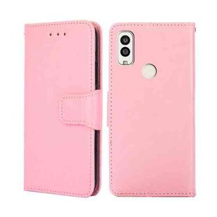 For Kyocera Android One S9/Digno Sanga Edition Crystal Texture Leather Phone Case(Pink)