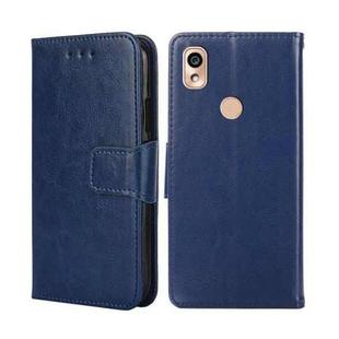 For Kyocera KY-51B Crystal Texture Leather Phone Case(Royal Blue)
