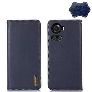 For OnePlus 10R / Ace KHAZNEH Nappa Top Layer Cowhide Leather Phone Case(Blue)