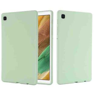 For Samsung Galaxy Tab A7 Lite Solid Color Liquid Silicone Shockpoof Tablet Case(Green)