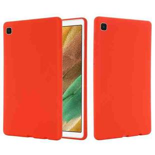 For Samsung Galaxy Tab A7 Lite Solid Color Liquid Silicone Shockpoof Tablet Case(Red)