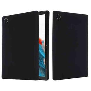 For Samsung Galaxy Tab A8 10.5 2021 Solid Color Liquid Silicone Shockpoof Tablet Case(Black)