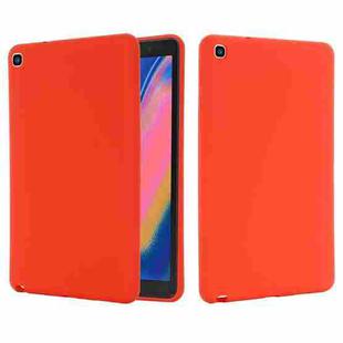 For Samsung Galaxy Tab A 8.0&S Pen 2019 Solid Color Liquid Silicone Shockpoof Tablet Case(Red)