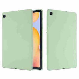 For Samsung Galaxy Tab S6 Lite Solid Color Liquid Silicone Shockpoof Tablet Case(Green)