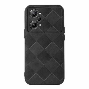 For OPPO K10 Pro 5G Weave Plaid PU Phone Case(Black)