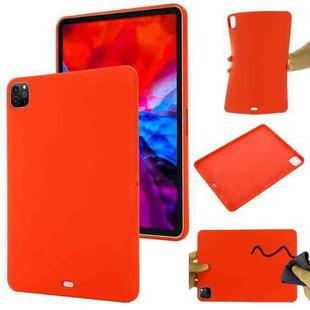 For iPad Pro 12.9 2022 / 2021 / 2020 / 2018 Pure Color Liquid Silicone Shockproof Tablet Case (Red)