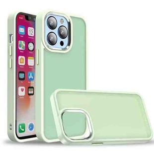 For iPhone 13 Pro Charm Pupil Frosted Skin Feel Phone Case (Green)