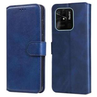 For Xiaomi Redmi 10C 4G Classic Calf Texture Flip Leather Phone Case(Blue)