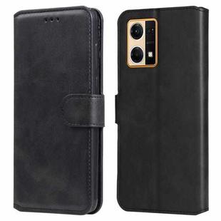 For OPPO Reno7 4G / F21 Pro 4G Classic Calf Texture Flip Leather Phone Case(Black)