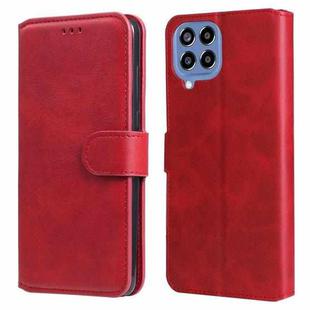 For Samsung Galaxy M33 5G Global Classic Calf Texture Flip Leather Phone Case(Red)
