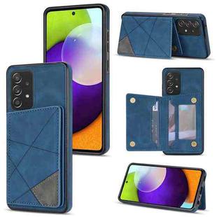 For Samsung Galaxy A52 / A52s 5G Line Card Holder Phone Case(Blue)