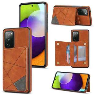 For Samsung Galaxy S20 Line Card Holder Phone Case(Brown)
