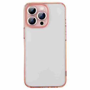 CD Lens Protection Glass Phone Case For iPhone 13(Pink)