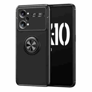 For OPPO K10 Pro Metal Ring Holder TPU Phone Case(Black)