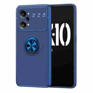 For OPPO K10 Pro Metal Ring Holder TPU Phone Case(Blue)