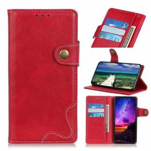 For Motorola Moto G52 4G S-Type Stitching Calf Texture Leather Phone Case(Red)