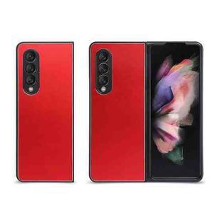 For Samsung Galaxy Z Fold3 5G Aluminum Alloy Folding Phone Case(Red)