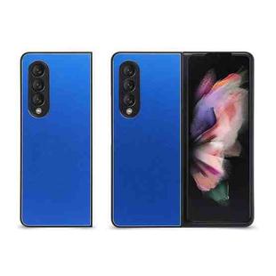 For Samsung Galaxy Z Fold3 5G Aluminum Alloy Folding Phone Case(Blue)