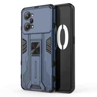 For OPPO K10 Pro Supersonic PC + TPU Shock-proof Protective Phone Case with Holder(Blue)