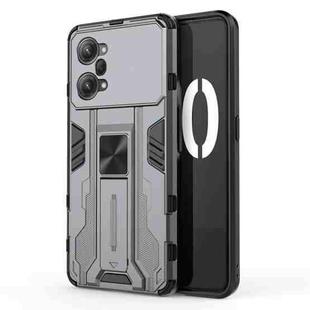 For OPPO K10 Pro Supersonic PC + TPU Shock-proof Protective Phone Case with Holder(Grey)