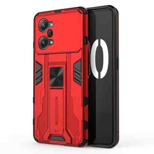 For OPPO K10 Pro Supersonic PC + TPU Shock-proof Protective Phone Case with Holder(Red)