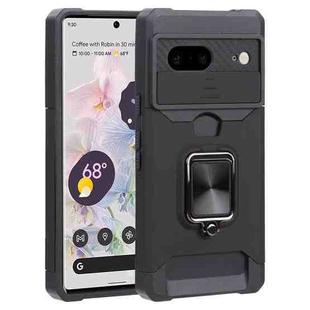 For Google Pixel 7 5G Sliding Camera Cover Design PC + TPU Phone Case(Black)