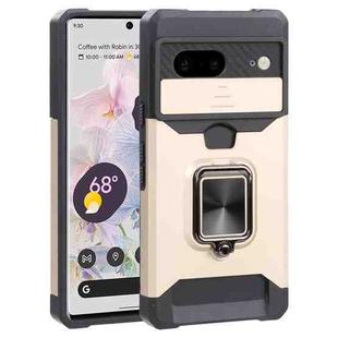 For Google Pixel 7 5G Sliding Camera Cover Design PC + TPU Phone Case(Gold)