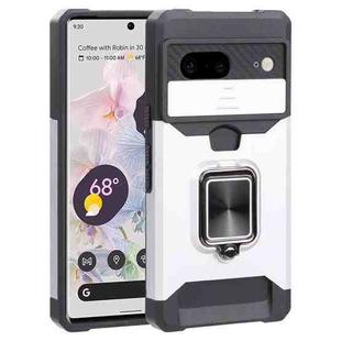 For Google Pixel 7 5G Sliding Camera Cover Design PC + TPU Phone Case(Silver)