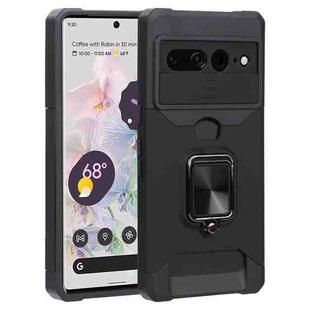 For Google Pixel 7 Pro 5G Sliding Camera Cover Design PC + TPU Phone Case(Black)