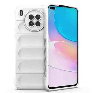 For Huawei Nova 8i Magic Shield TPU + Flannel Phone Case(White)