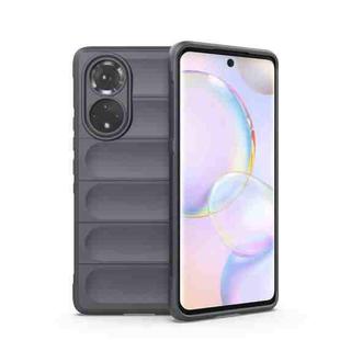 For Huawei Nova 9/Honor 50 Magic Shield TPU + Flannel Phone Case(Dark Grey)