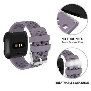 For FITBIT Versa Breathable Watch Band(Light Purple)