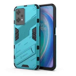 For OnePlus Nord CE 2 Lite 5G/Realme 9 Pro Punk Armor 2 in 1 Shockproof Phone Case with Invisible Holder(Blue)