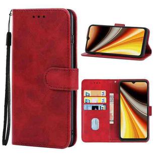 For UMIDIGI Power 7 Max Leather Phone Case(Red)