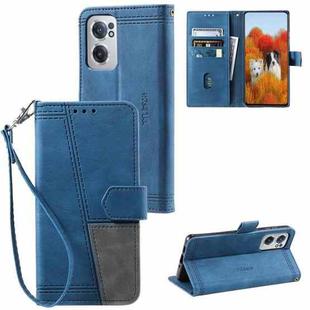 For OnePlus Nord CE 2 5G Splicing Leather Phone Case(Blue)
