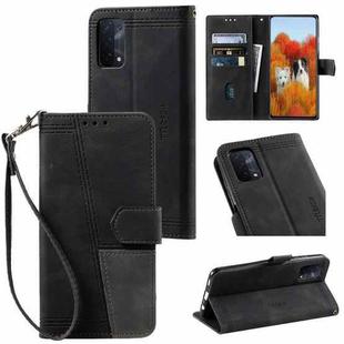 For Motorola Moto G50 Splicing Leather Phone Case(Black)