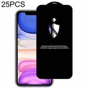 For iPhone 11 / XR 25pcs Shield Arc Tempered Glass Film