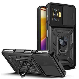 For Xiaomi Poco F4 GT / Redmi K50 Gaming Sliding Camera Cover Design TPU+PC Phone Case(Black)