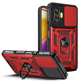 For Xiaomi Poco F4 GT / Redmi K50 Gaming Sliding Camera Cover Design TPU+PC Phone Case(Red)