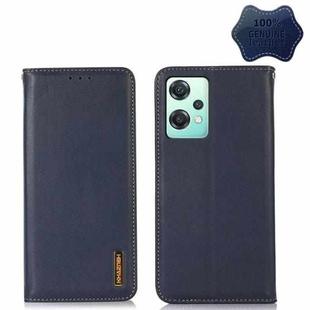 For OnePlus Nord CE 2 Lite 5G KHAZNEH Nappa Top Layer Cowhide Leather Phone Case(Blue)