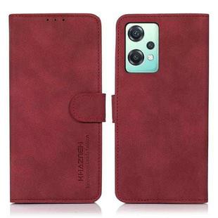 For OnePlus Nord CE 2 Lite 5G KHAZNEH Matte Texture Leather Phone Case(Red)