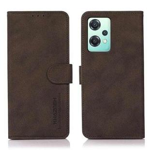 For OnePlus Nord CE 2 Lite 5G KHAZNEH Matte Texture Leather Phone Case(Brown)