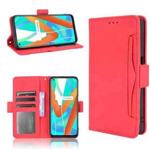 For OPPO Realme 9 5G India / V13 5G / 8 5G Skin Feel Calf Texture Card Slots Leather Phone Case(Red)