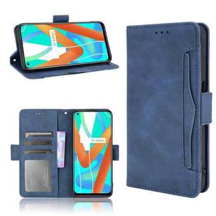 For OPPO Realme 9 5G India / V13 5G / 8 5G Skin Feel Calf Texture Card Slots Leather Phone Case(Blue)