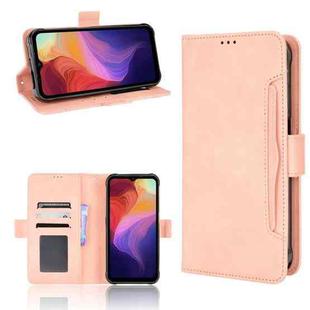 For Ulefone Power Armor 14 / 14 Pro Skin Feel Calf Texture Card Slots Leather Phone Case(Pink)