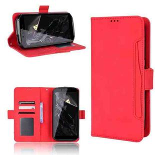 For Oukitel WP18 Skin Feel Calf Texture Card Slots Leather Phone Case(Red)