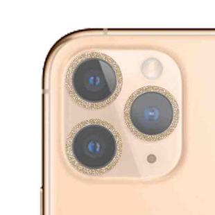 Glitter Ring Tempered Glass Camera Lens Film For iPhone 11 Pro / 11 Pro Max(Gold)