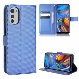 For Motorola Moto E32 4G Diamond Texture Leather Phone Case(Blue)