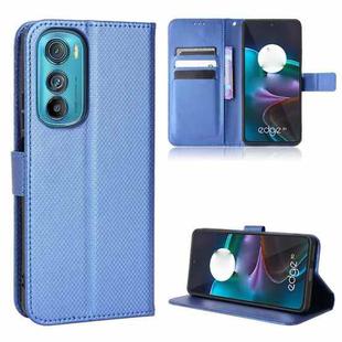 For Motorola Edge 30 Diamond Texture Leather Phone Case(Blue)